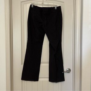 Black Pinstriped Dress Pants